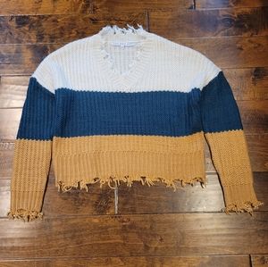 NWOT HYFVE Sweater Colorblock Size S